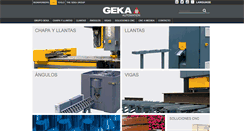 Desktop Screenshot of geka-cnc.es