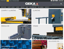 Tablet Screenshot of geka-cnc.es